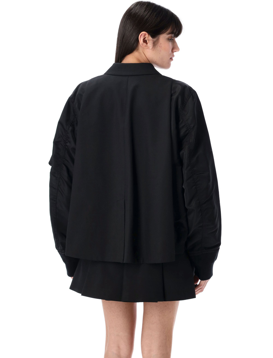 Suiting x nylon twill jacket - Spazio Pritelli