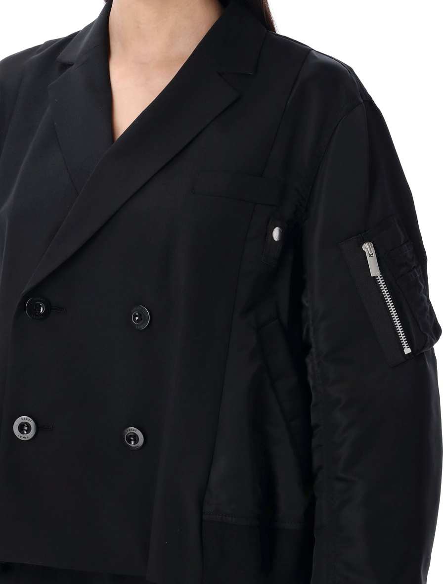 Suiting x nylon twill jacket - Spazio Pritelli