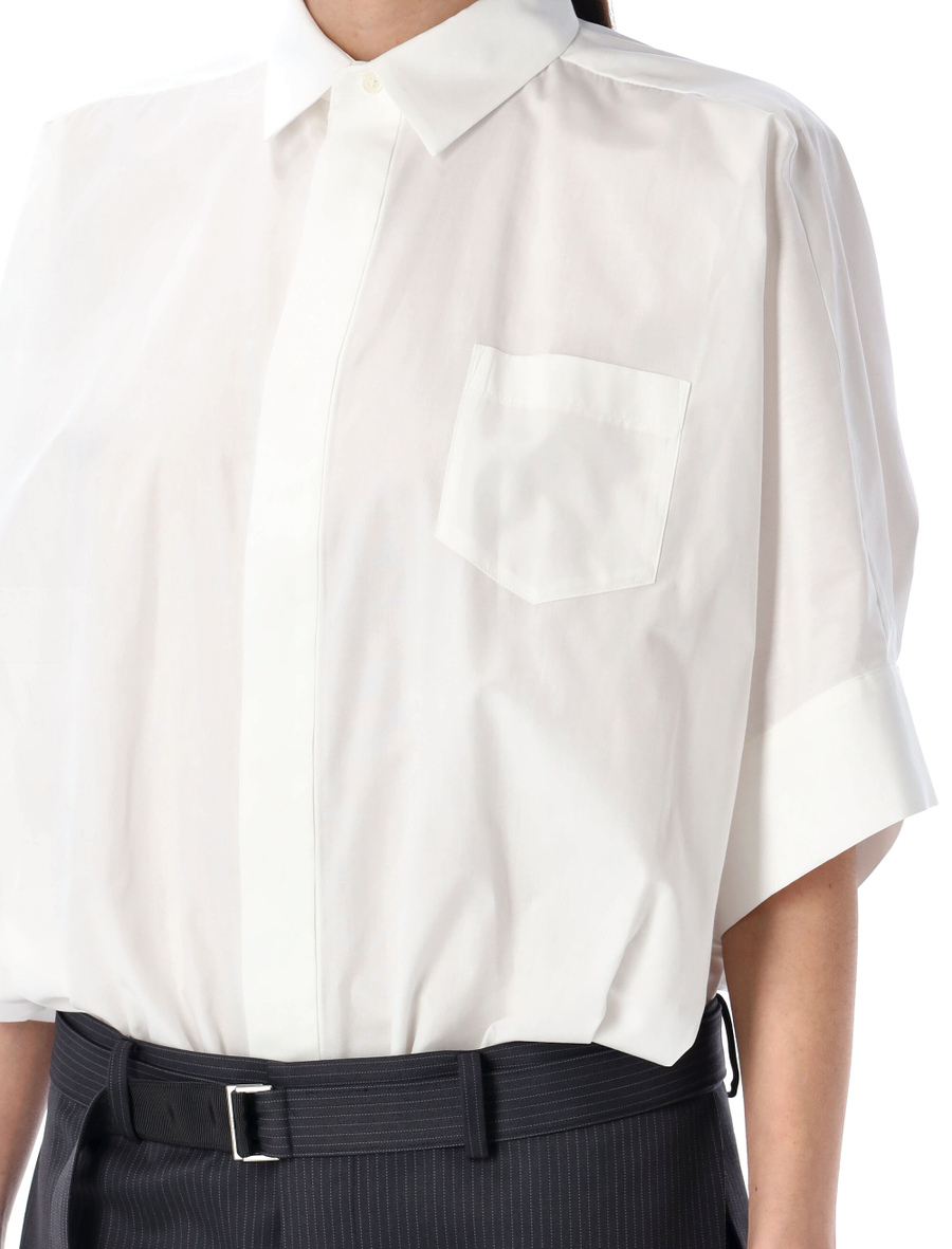Cotton Poplin x wool mini dress - Spazio Pritelli