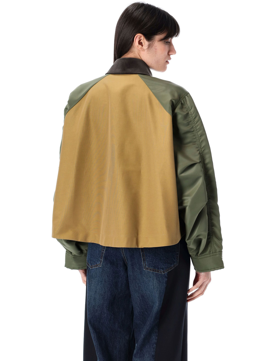 Grossgrain nylon twill blouson - Spazio Pritelli