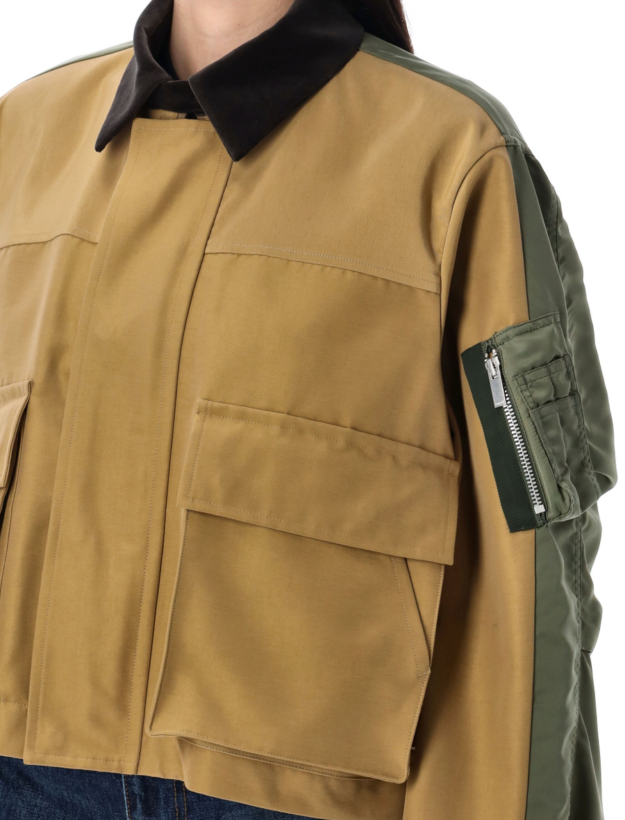 Grossgrain nylon twill blouson - Spazio Pritelli