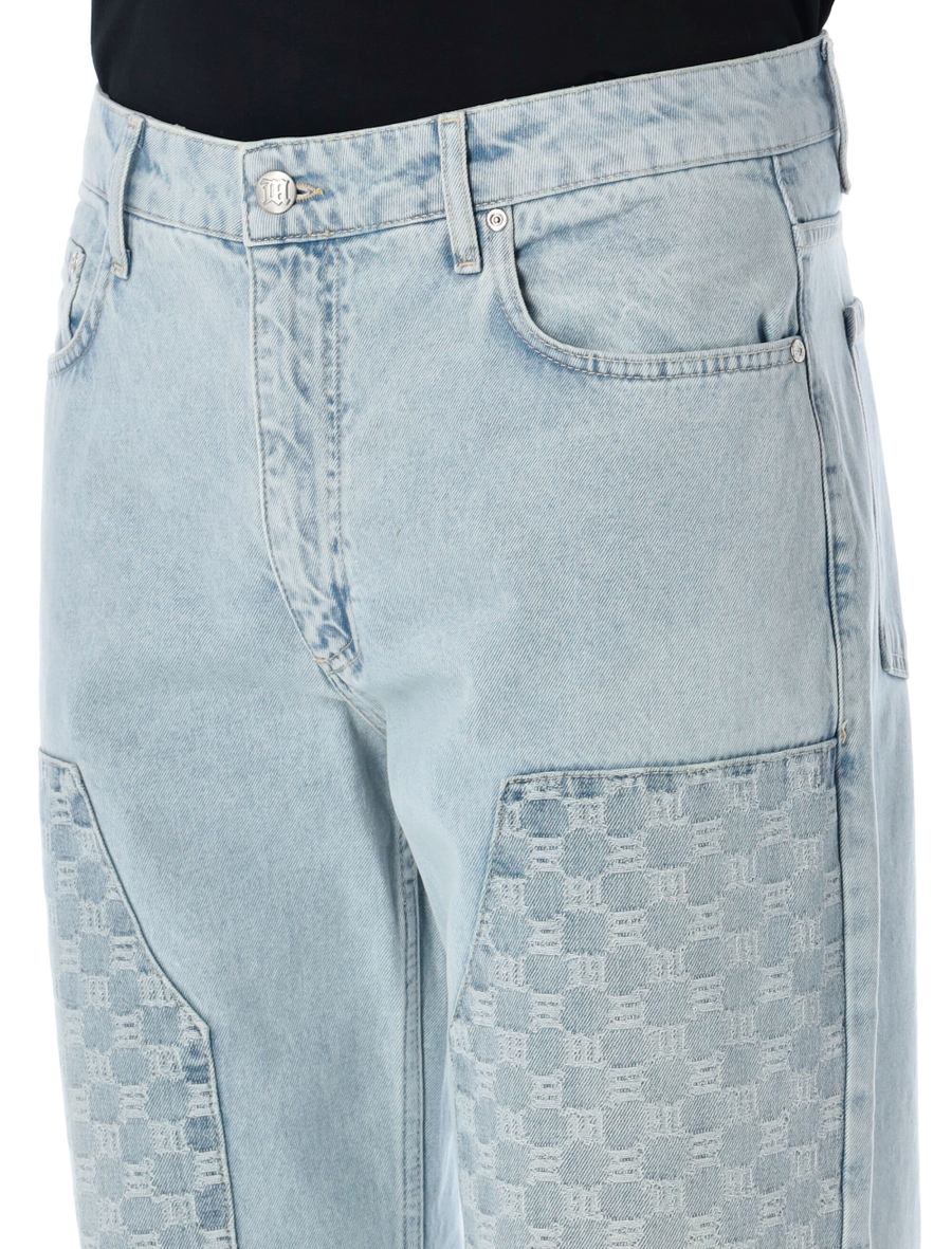 Monogram Carpenter denim trousers - Spazio Pritelli