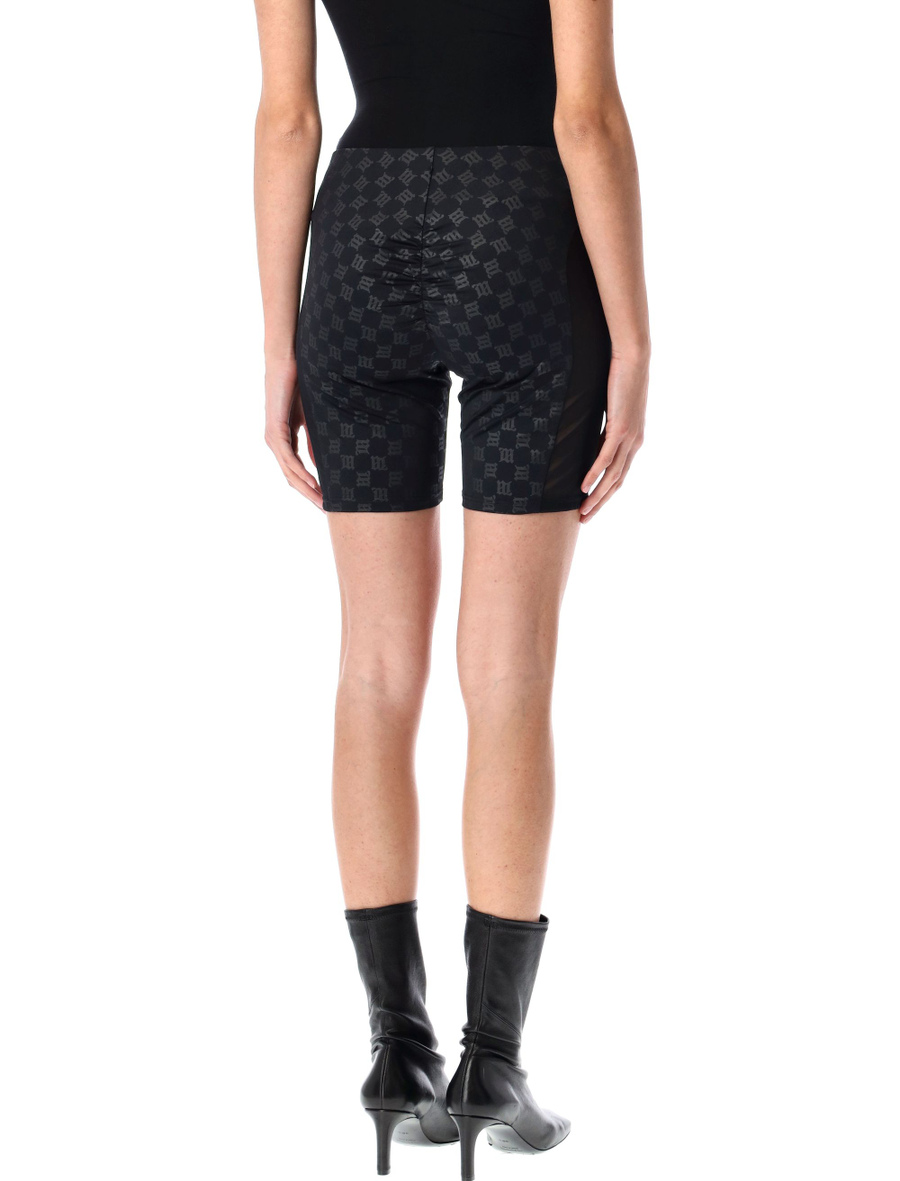 Monogram biker shorts - Spazio Pritelli