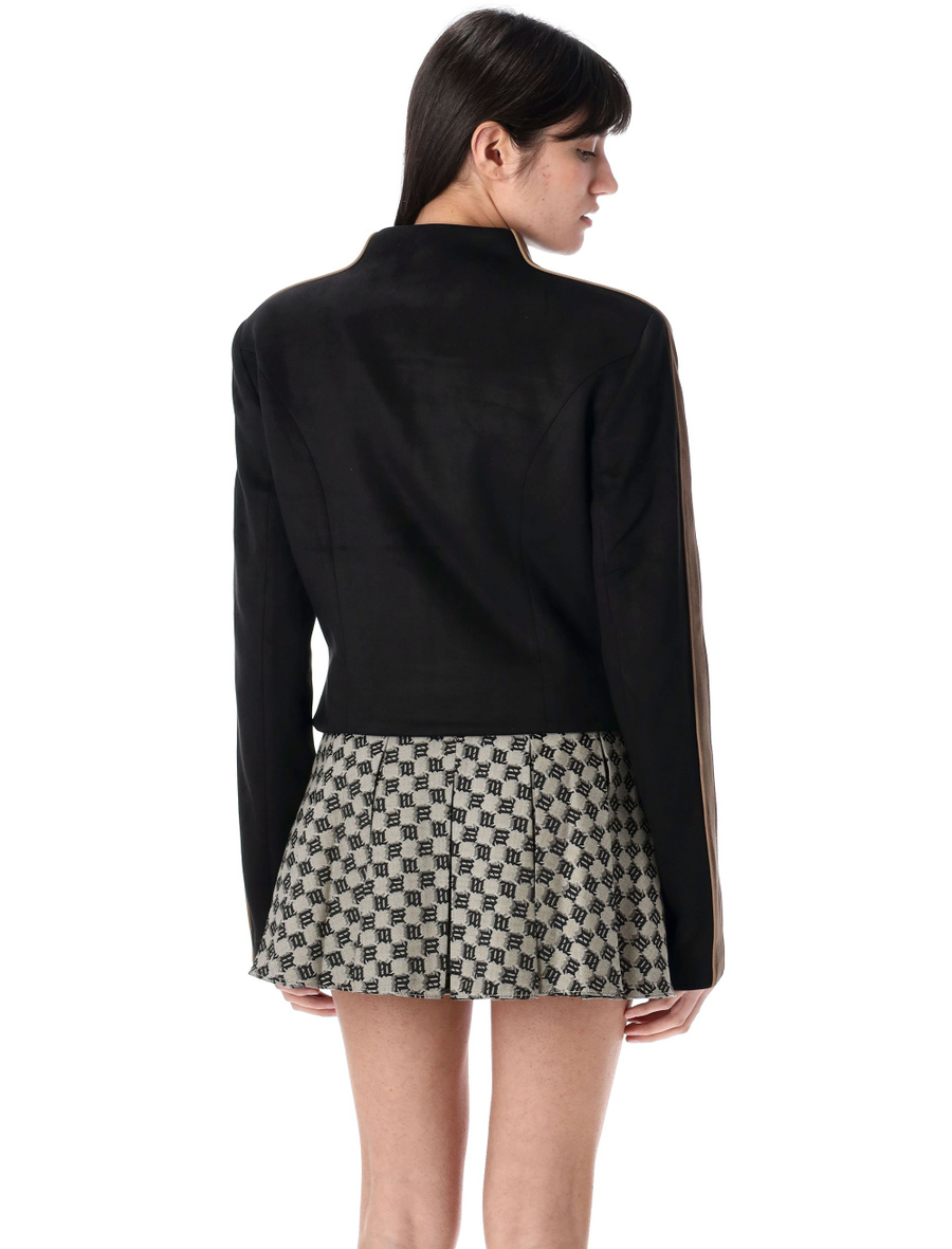 Faux suede moto jacket - Spazio Pritelli