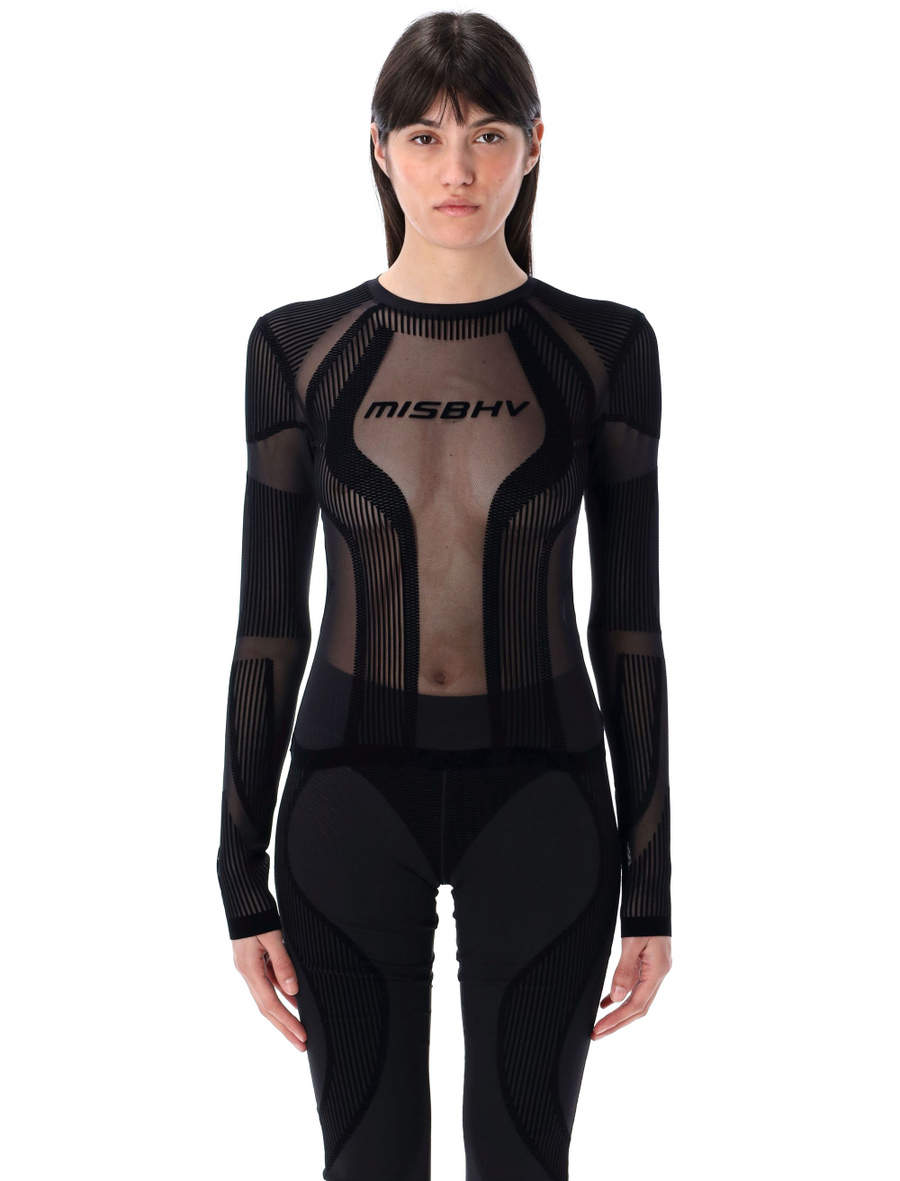 Flock Mesh Sport longsleeve top - Spazio Pritelli