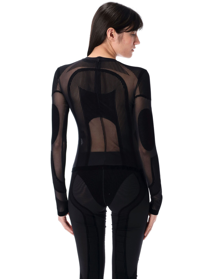 Flock Mesh Sport longsleeve top - Spazio Pritelli
