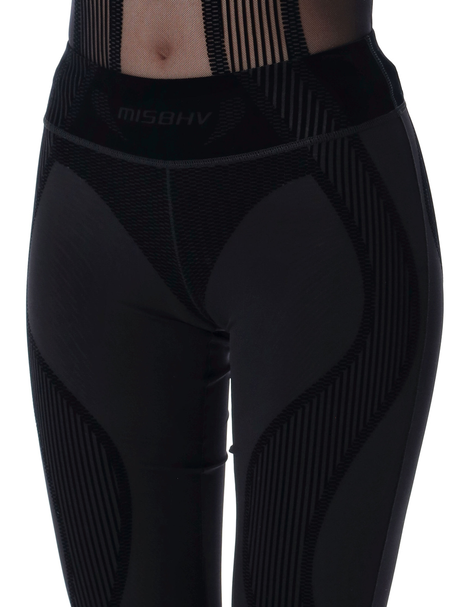 Flock Mesh Sport flared pants - Spazio Pritelli