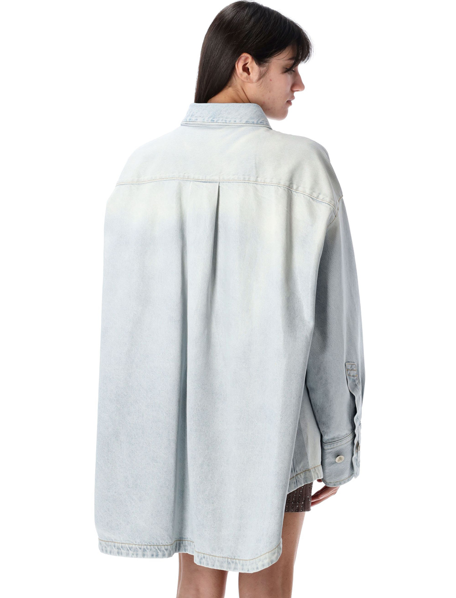 DIANA DENIM SHIRT GLOSSY - Spazio Pritelli