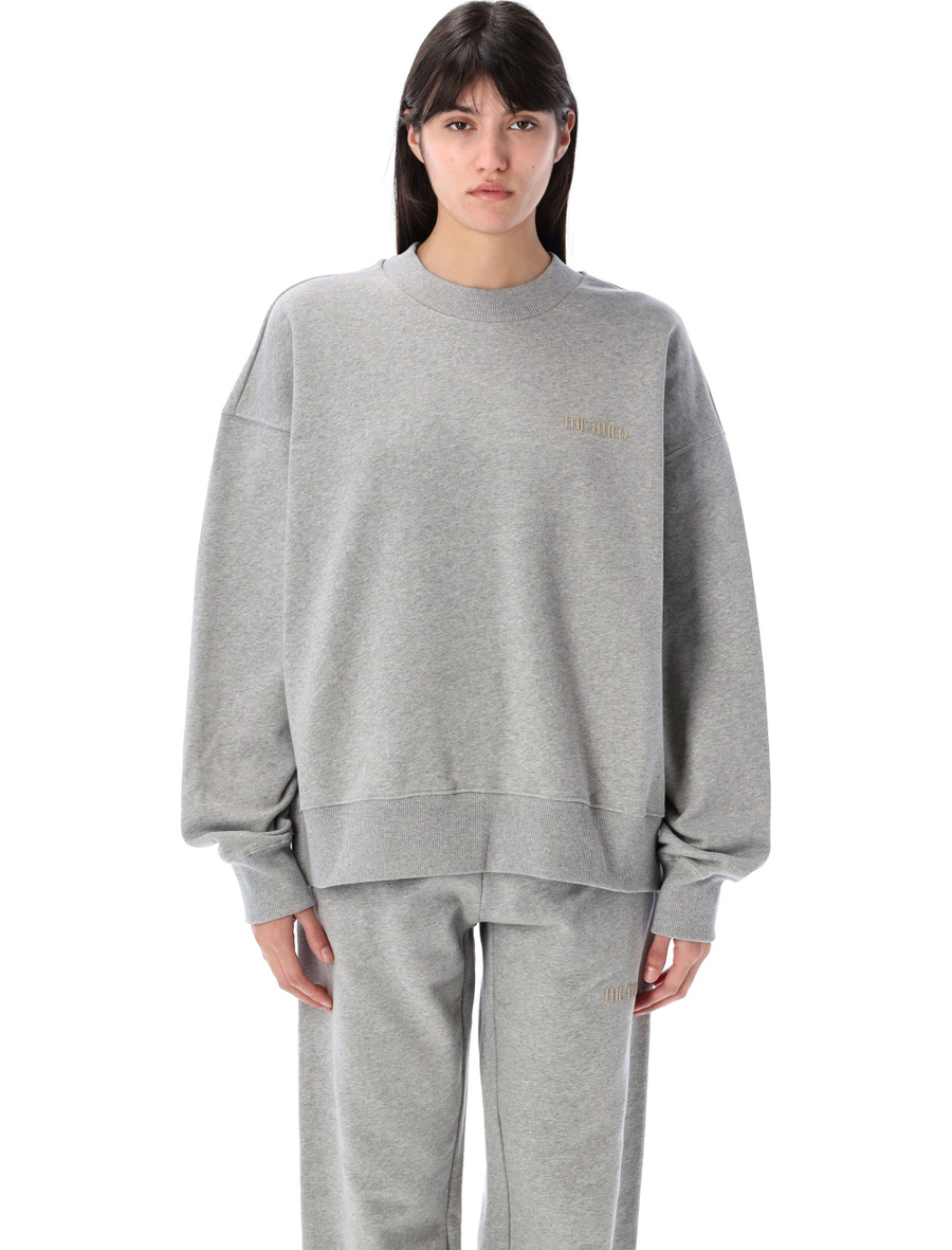CREW NECK FLEECE LOGO - Spazio Pritelli