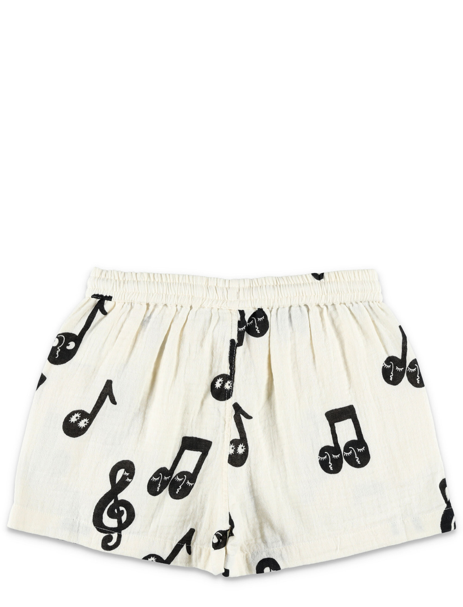 Kid - Note muslin shorts - Spazio Pritelli