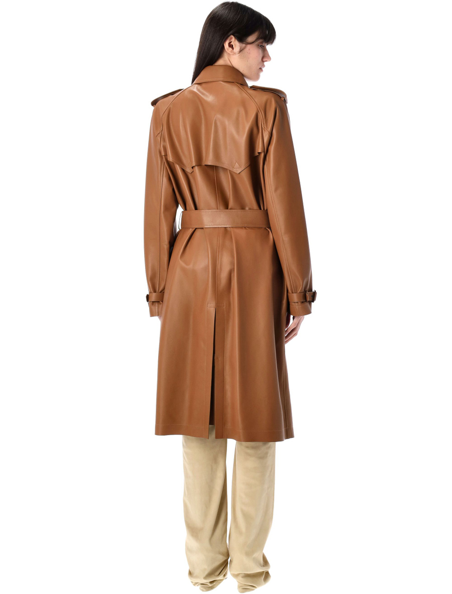 Niles lambskin trench coat - Spazio Pritelli