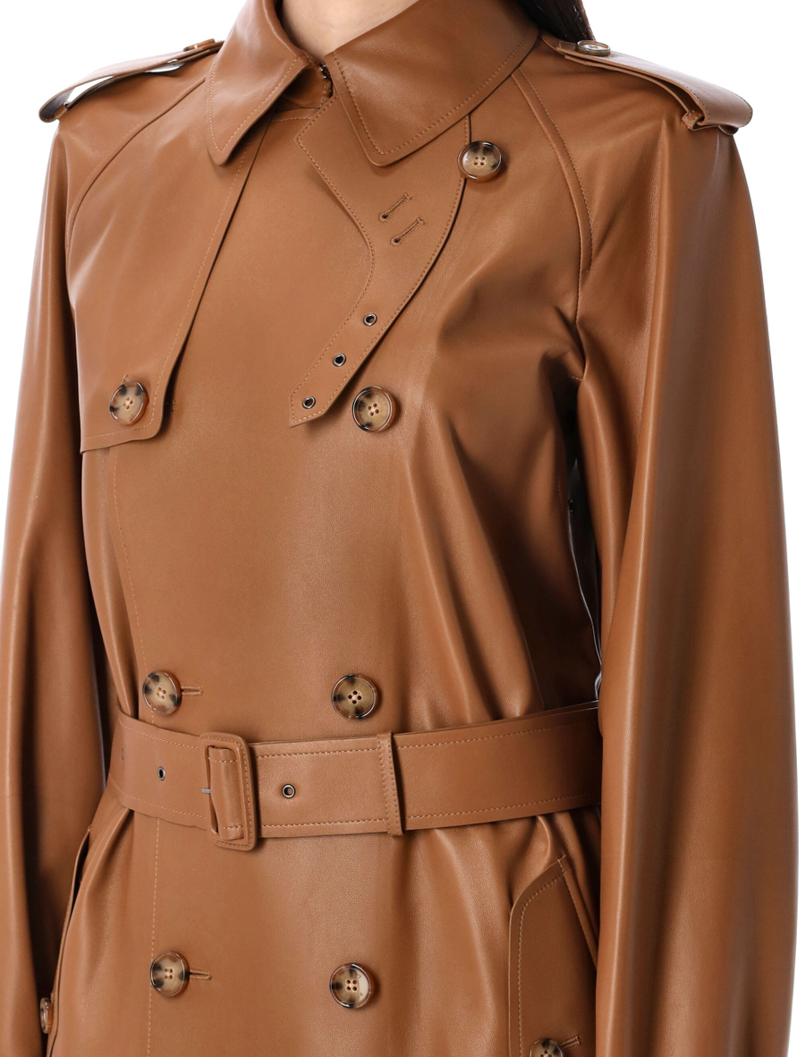 Niles lambskin trench coat - Spazio Pritelli