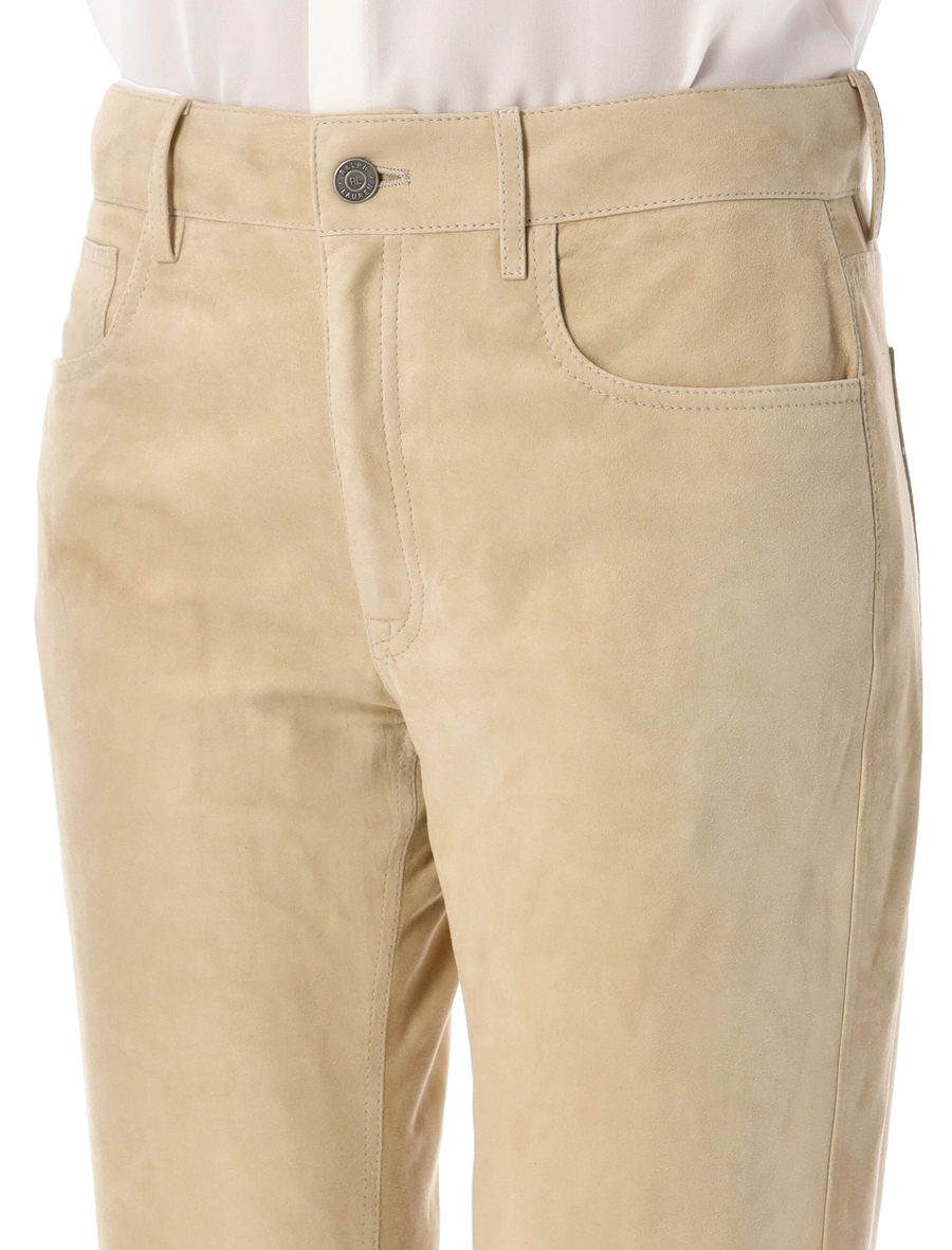 Suede leather trousers - Spazio Pritelli