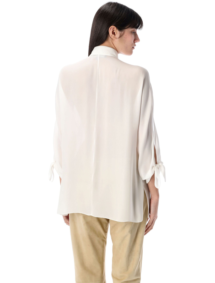 Karen silk georgette blouse - Spazio Pritelli