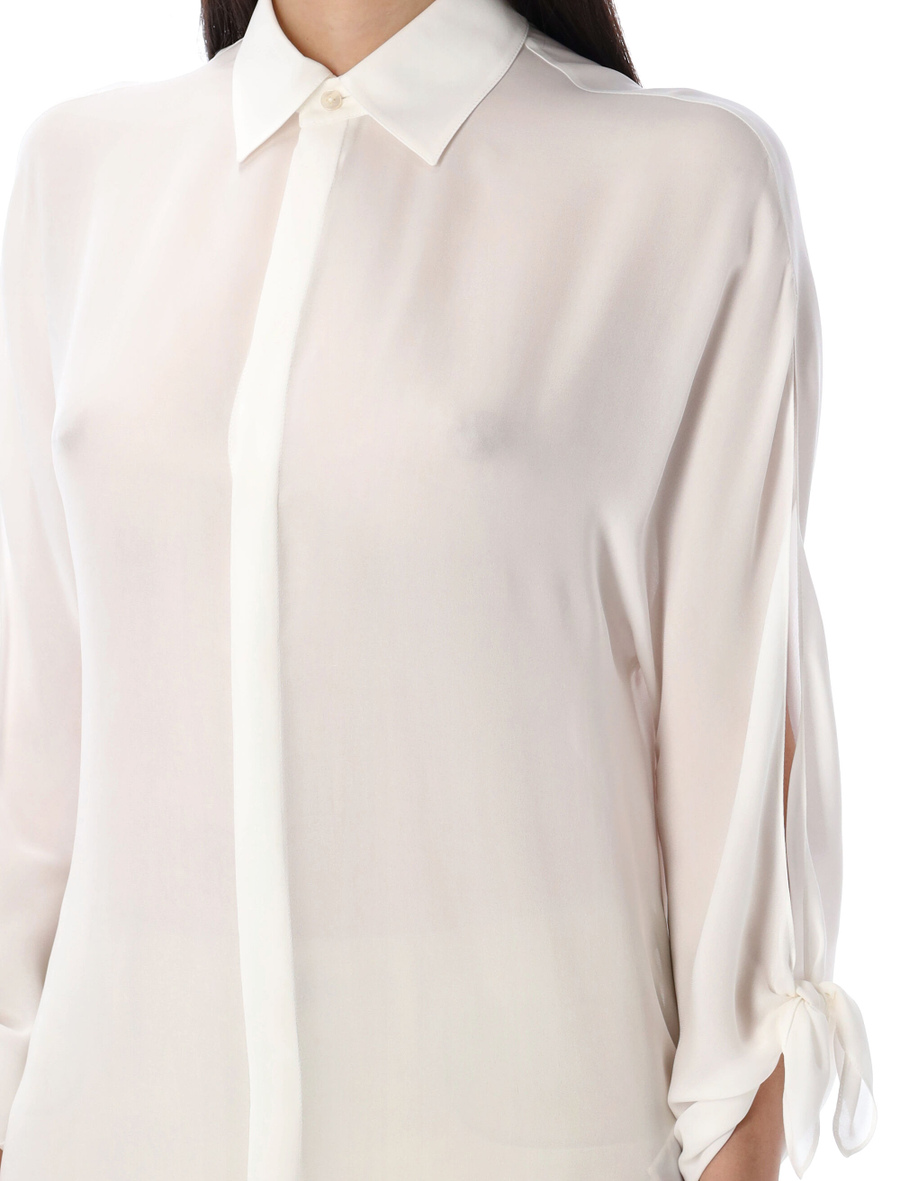 Karen silk georgette blouse - Spazio Pritelli