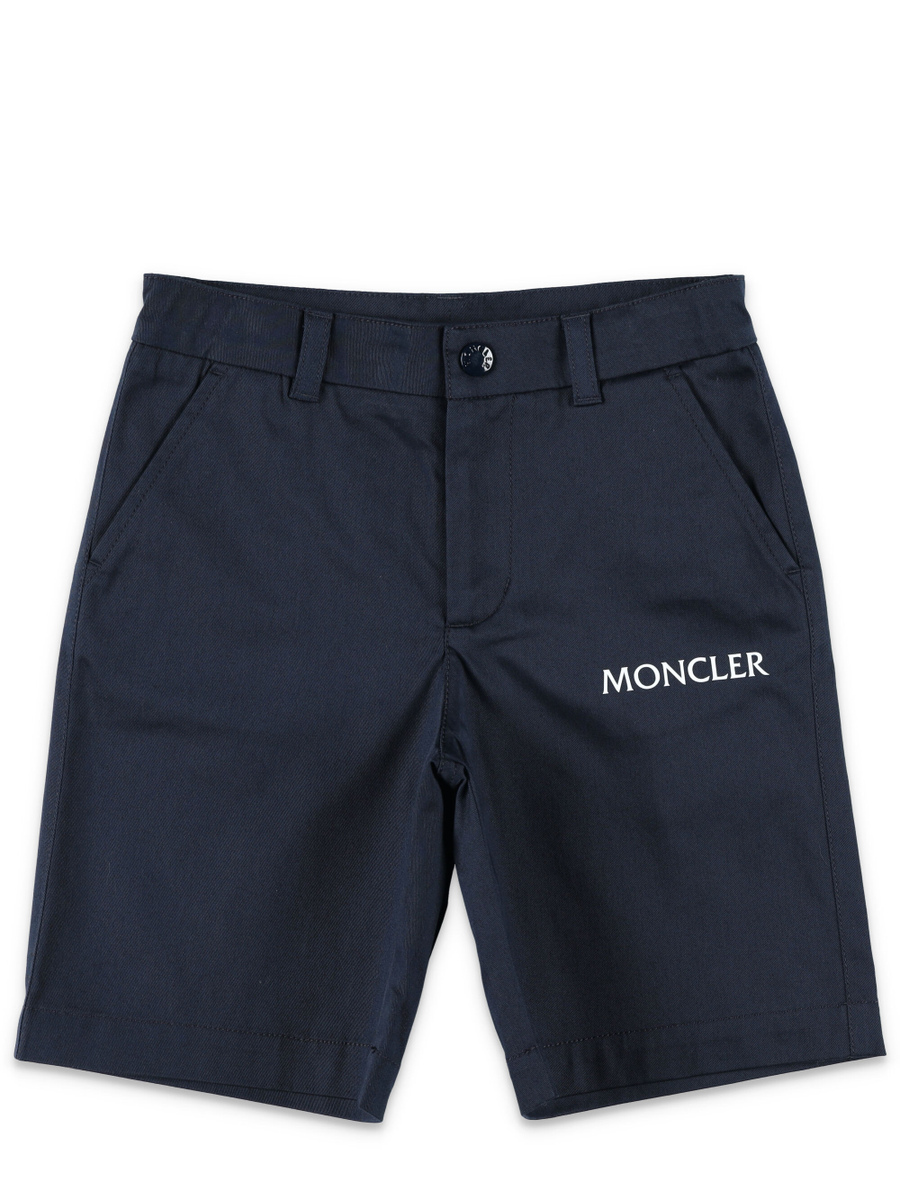 Kid - Logo cotton gabardine shorts - Spazio Pritelli