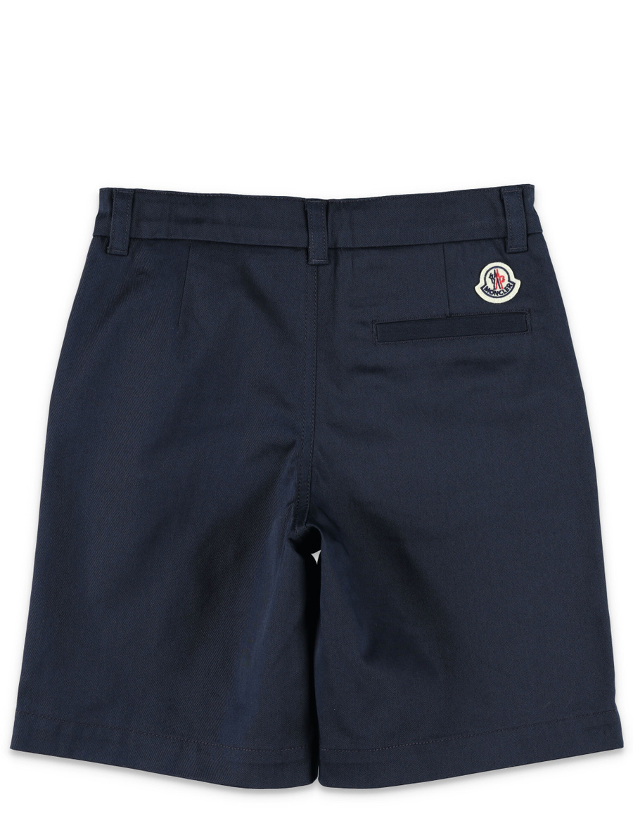 Kid - Logo cotton gabardine shorts - Spazio Pritelli