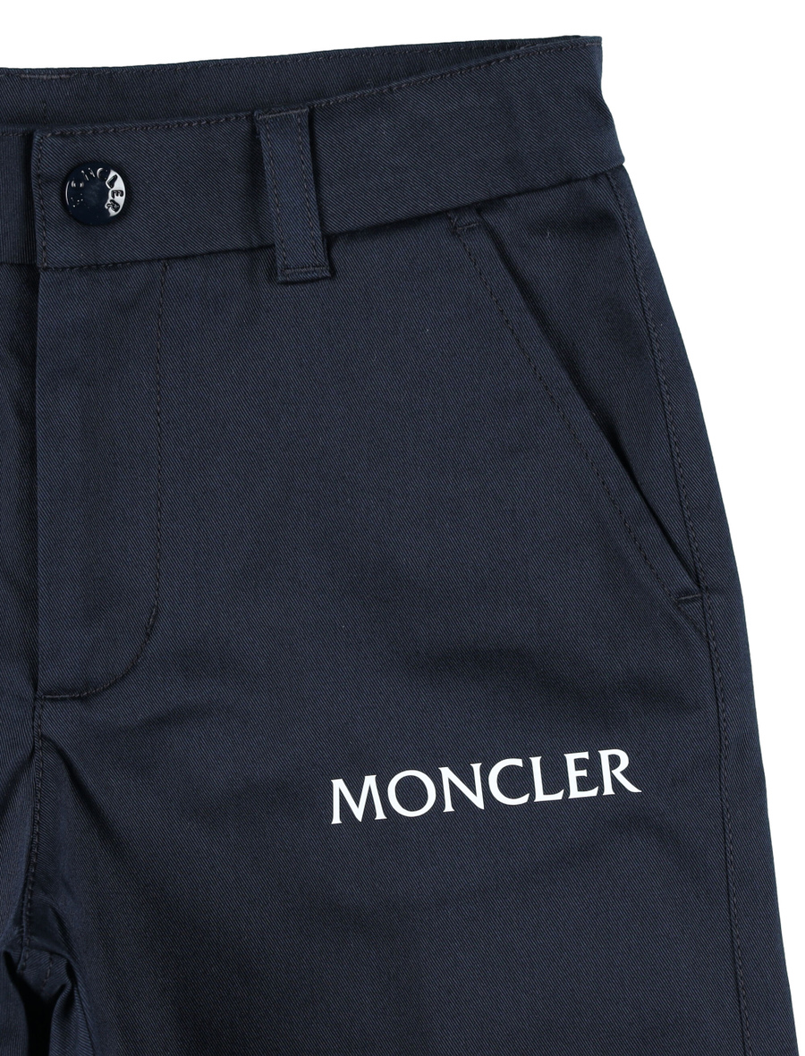 Kid - Logo cotton gabardine shorts - Spazio Pritelli