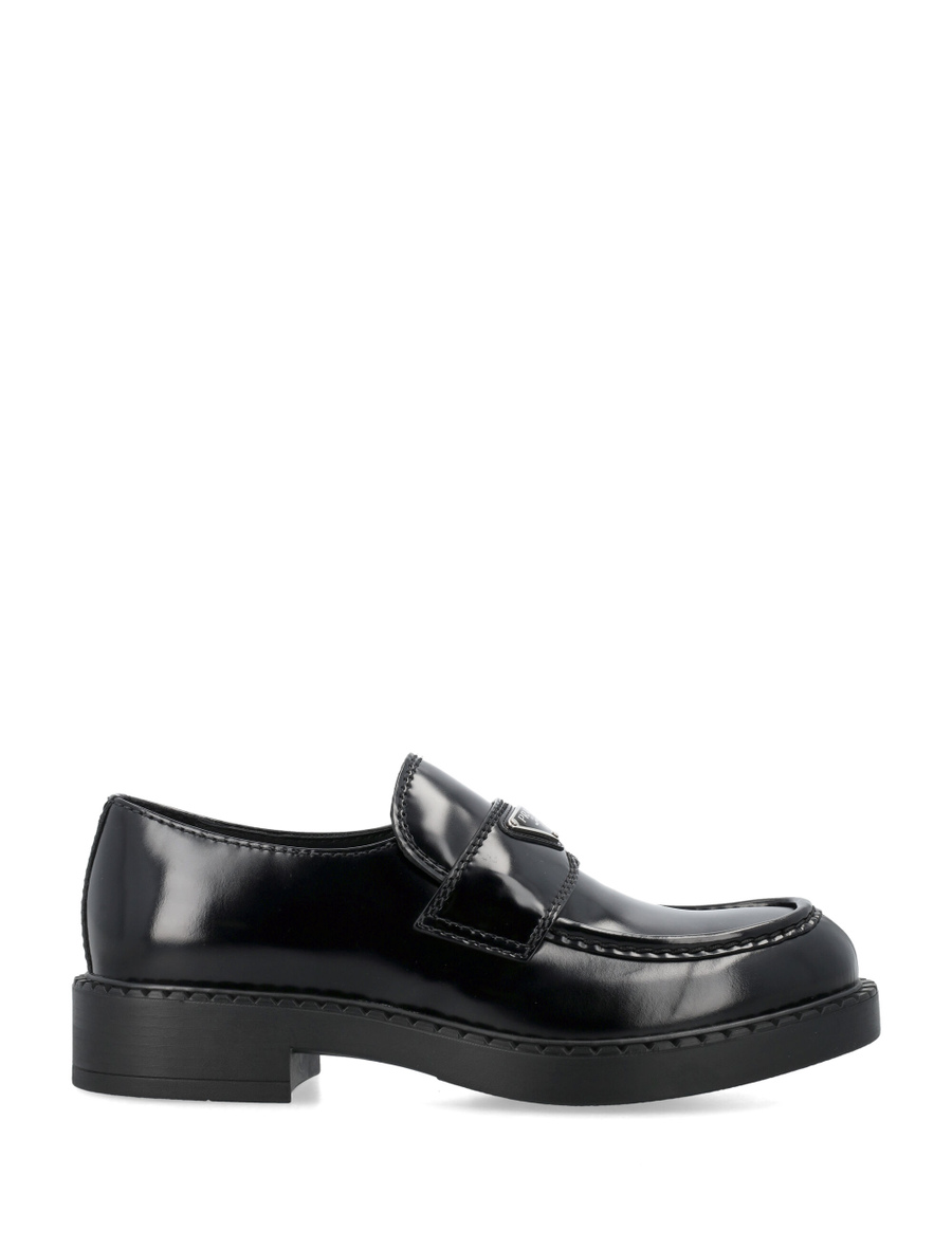Chocolate brushed leather loafers - Spazio Pritelli