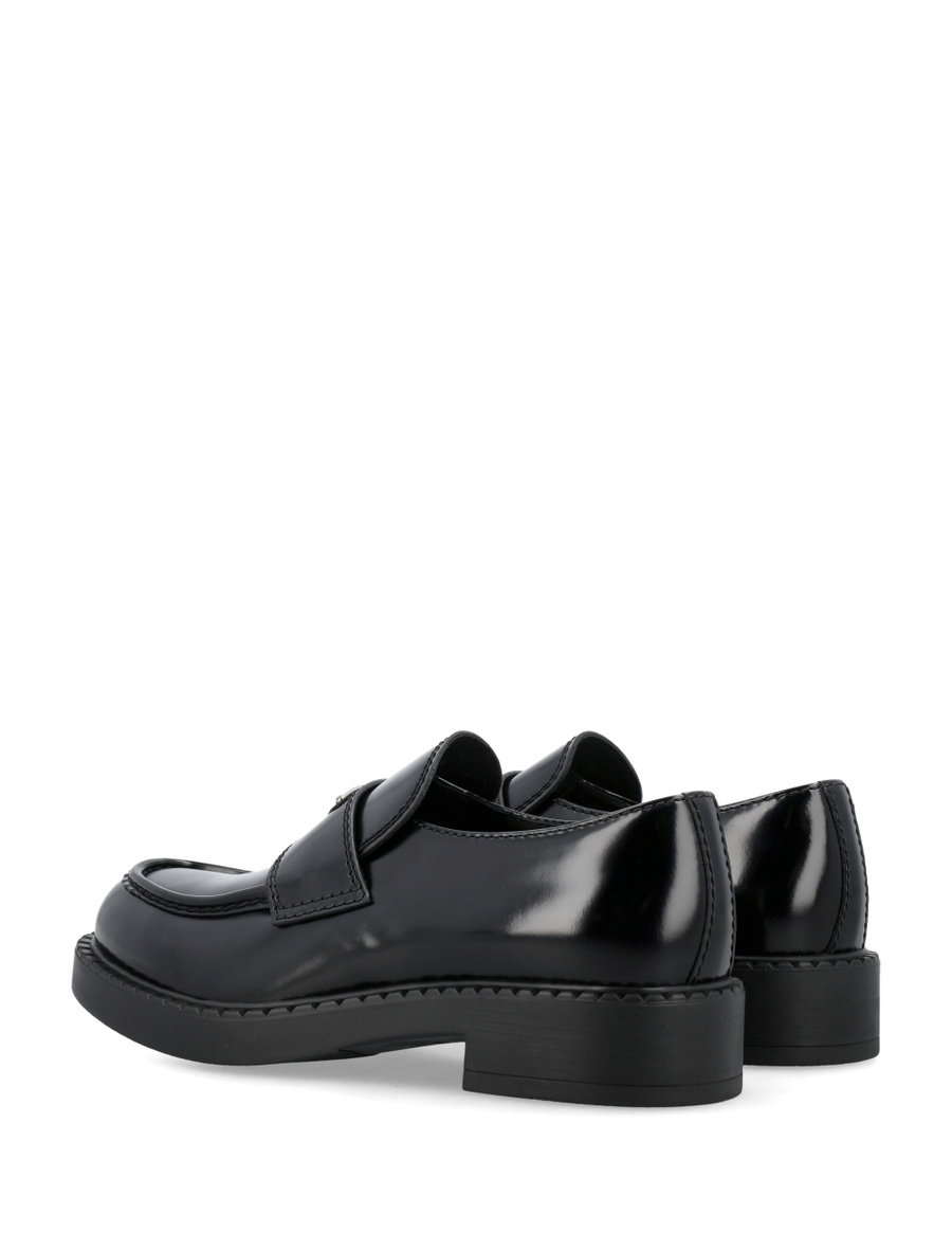 Chocolate brushed leather loafers - Spazio Pritelli
