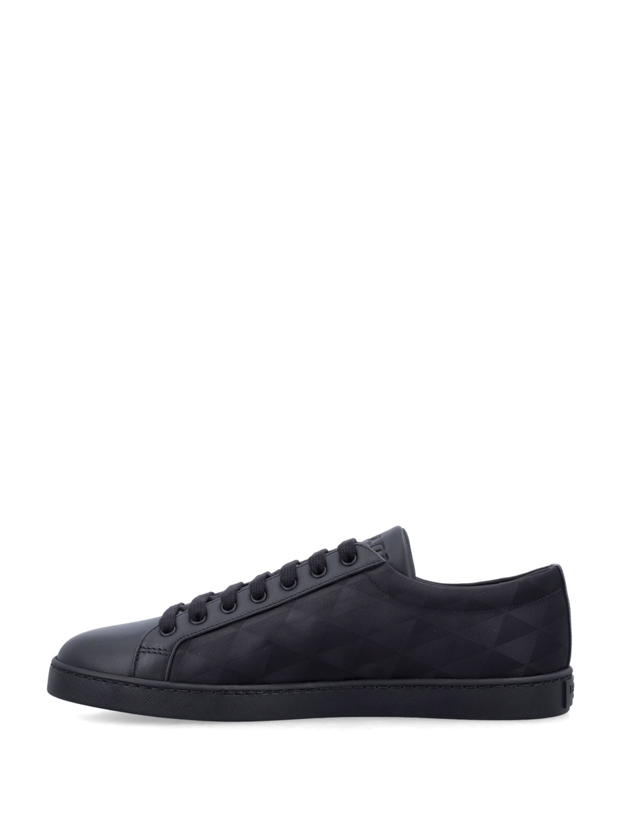 Leather and Re-Nylon sneakers - Spazio Pritelli