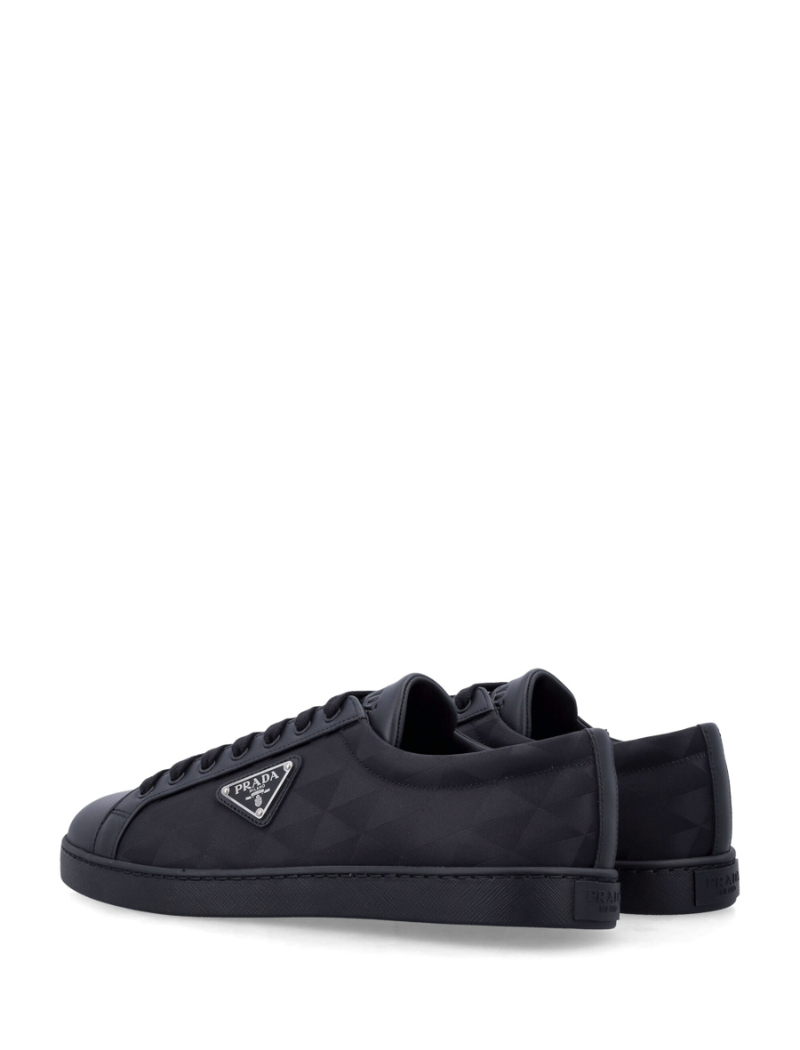 Leather and Re-Nylon sneakers - Spazio Pritelli