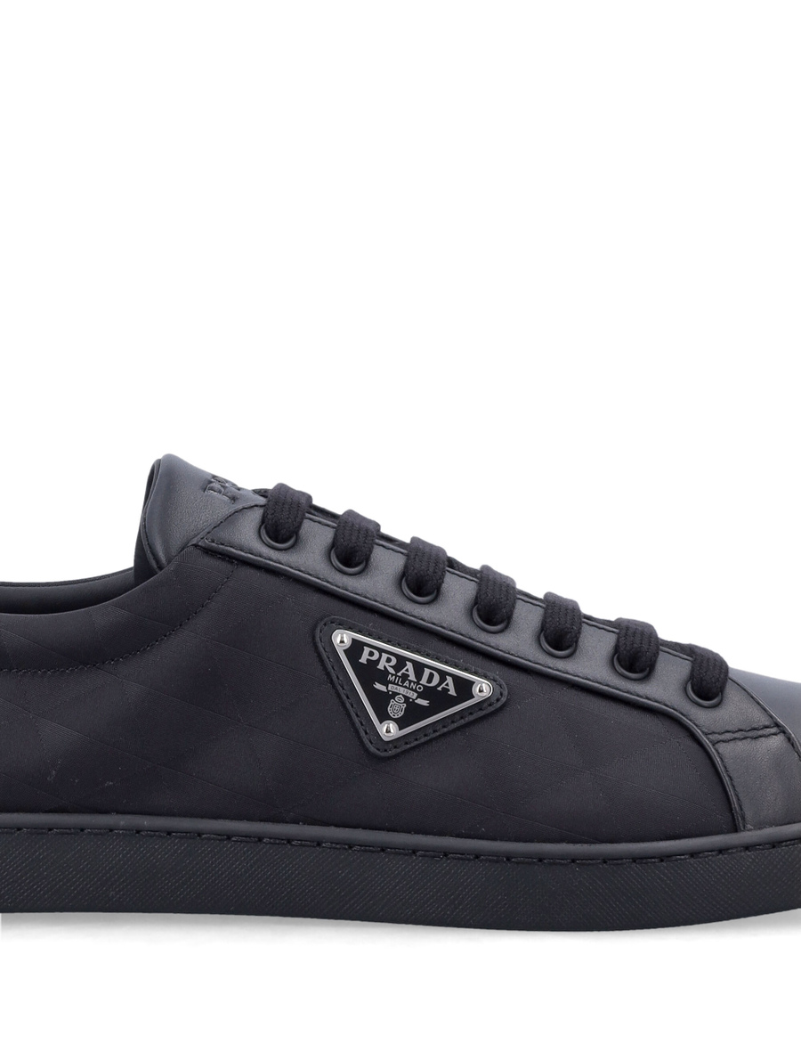 Leather and Re-Nylon sneakers - Spazio Pritelli