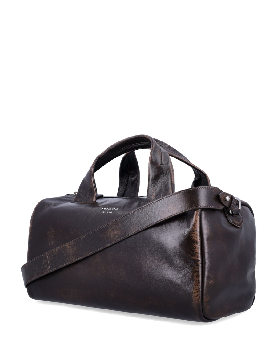 Small nappa leather duffle bag - Spazio Pritelli