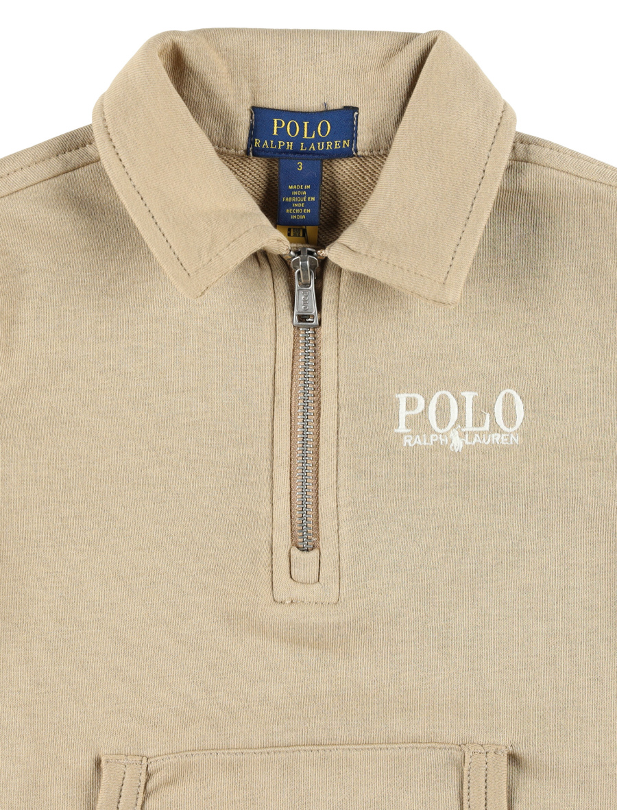 Kid - Logo french terry collared sweatshirt - Spazio Pritelli