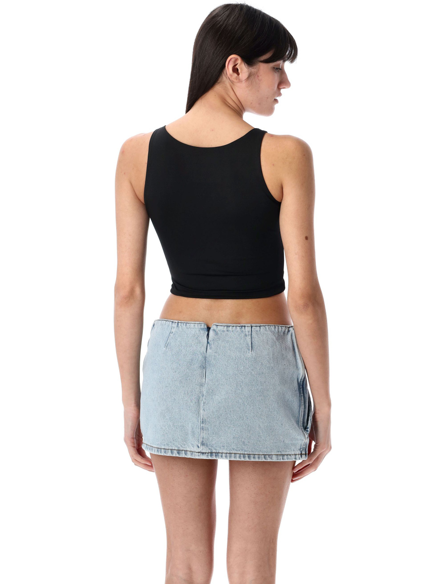 Ruched flower top - Spazio Pritelli