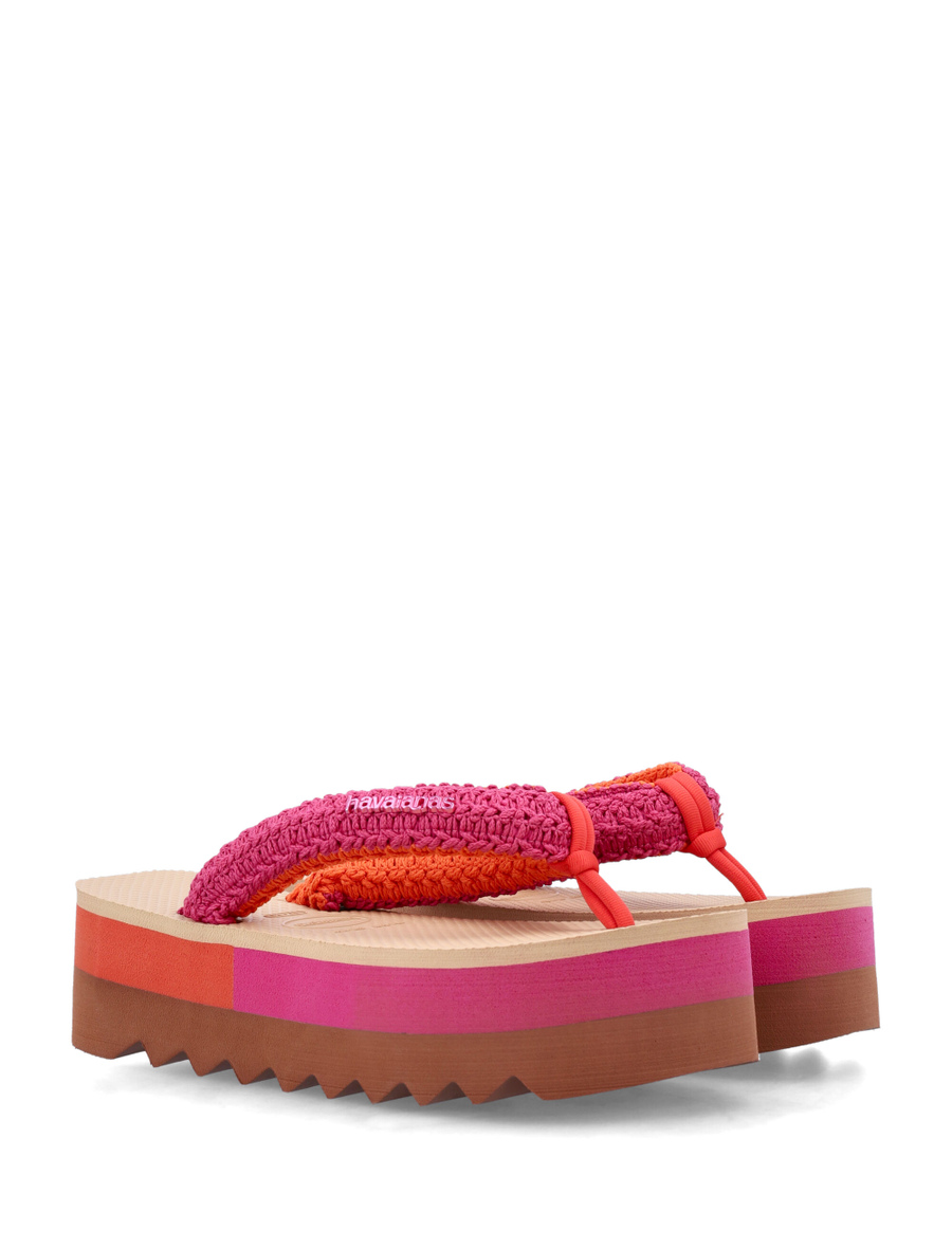 Top high chunky Boho flip-flops - Spazio Pritelli