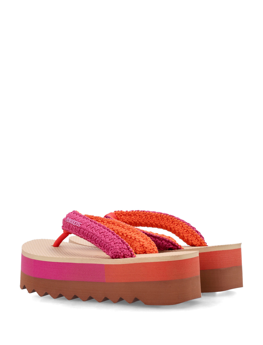 Top high chunky Boho flip-flops - Spazio Pritelli