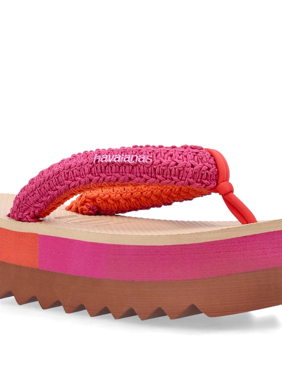 Top high chunky Boho flip-flops - Spazio Pritelli