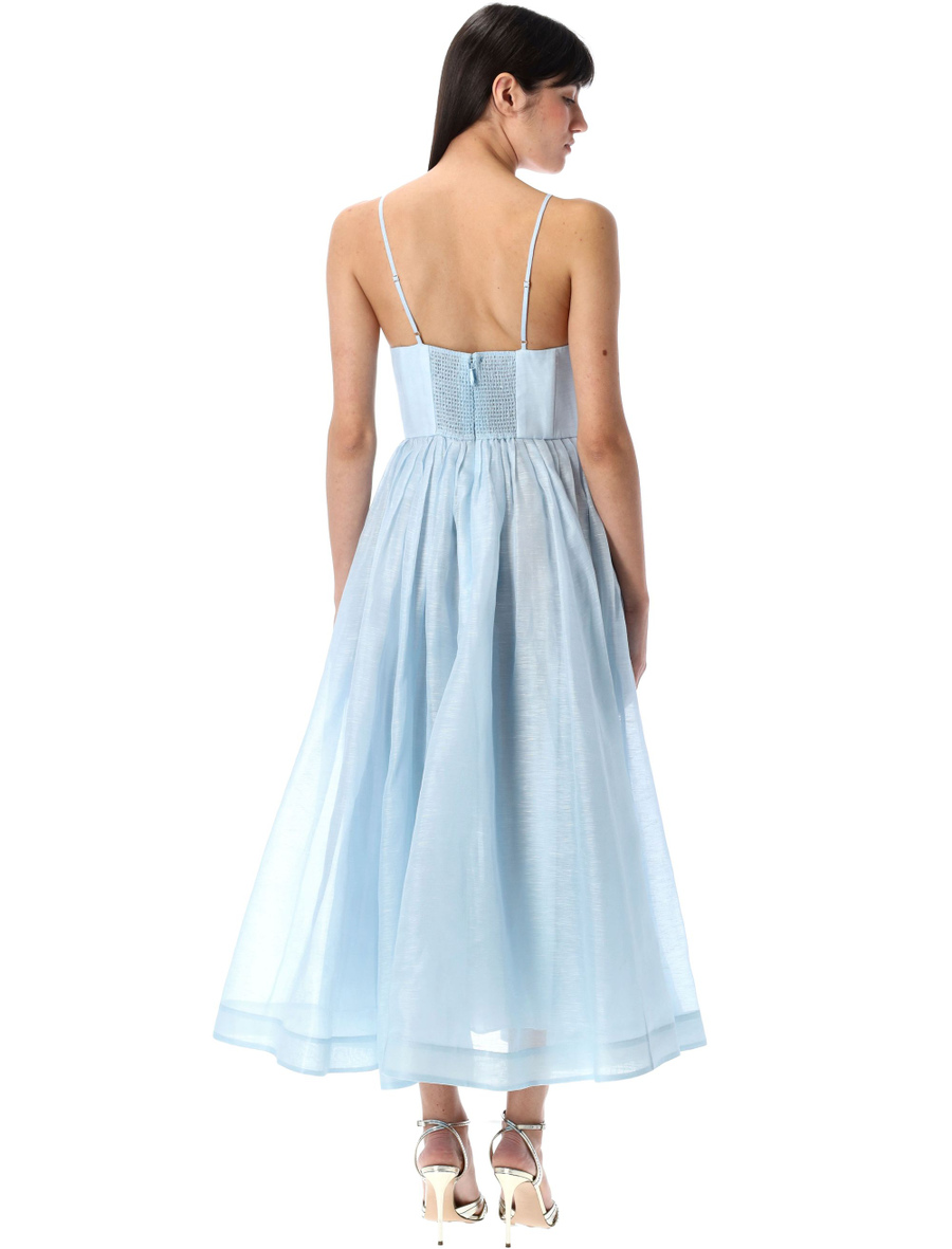 Illuminate V-neck midi dress - Spazio Pritelli