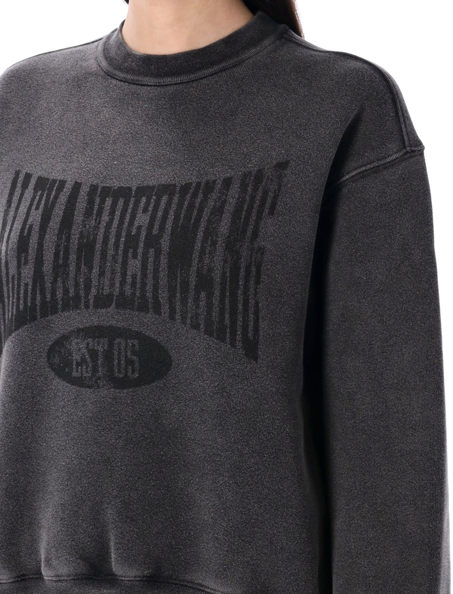 Distressed logo sweatshirt - Spazio Pritelli