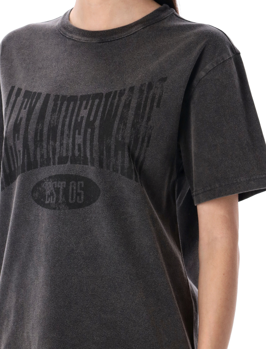 Distressed logo cotton tee - Spazio Pritelli