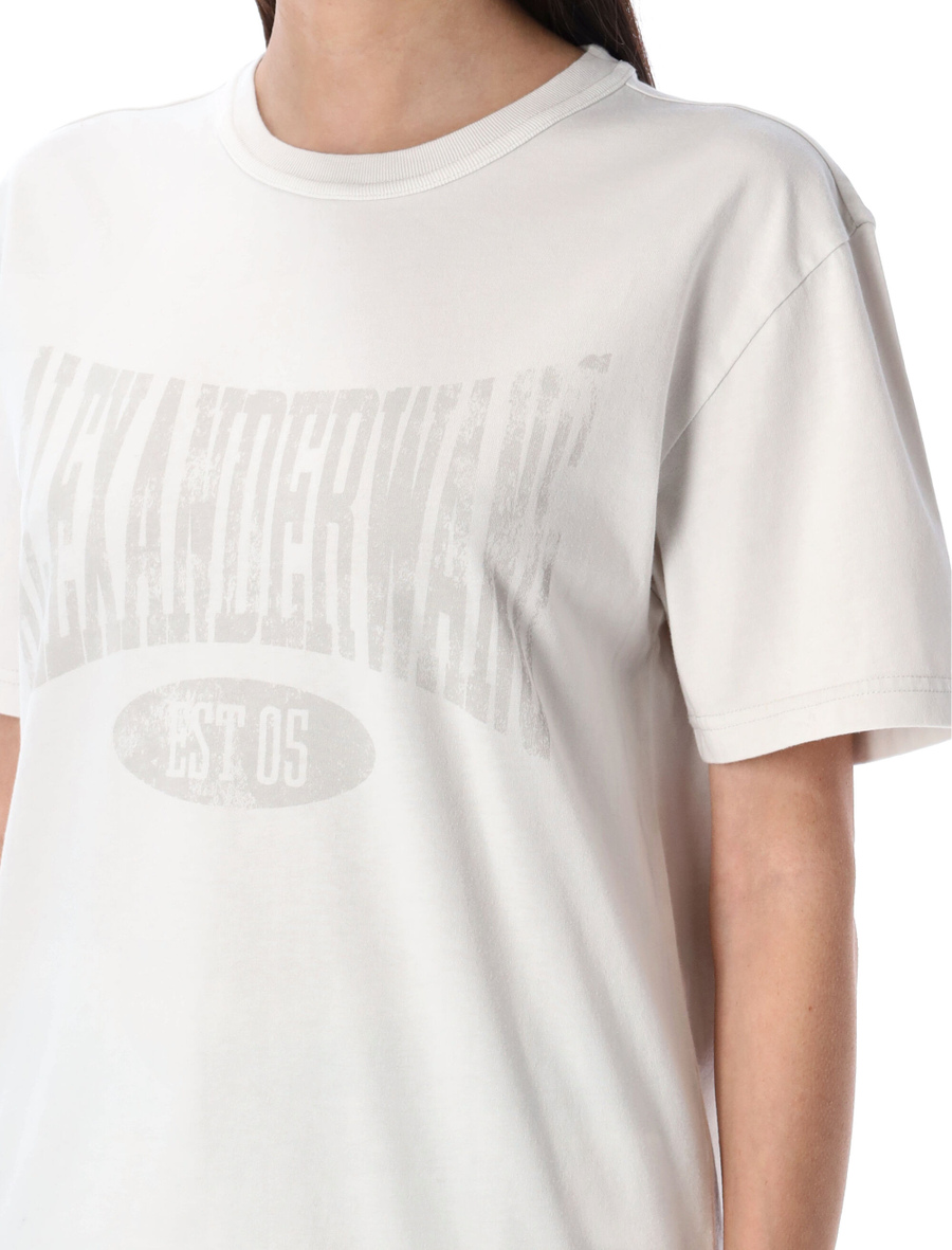 Distressed logo cotton tee - Spazio Pritelli