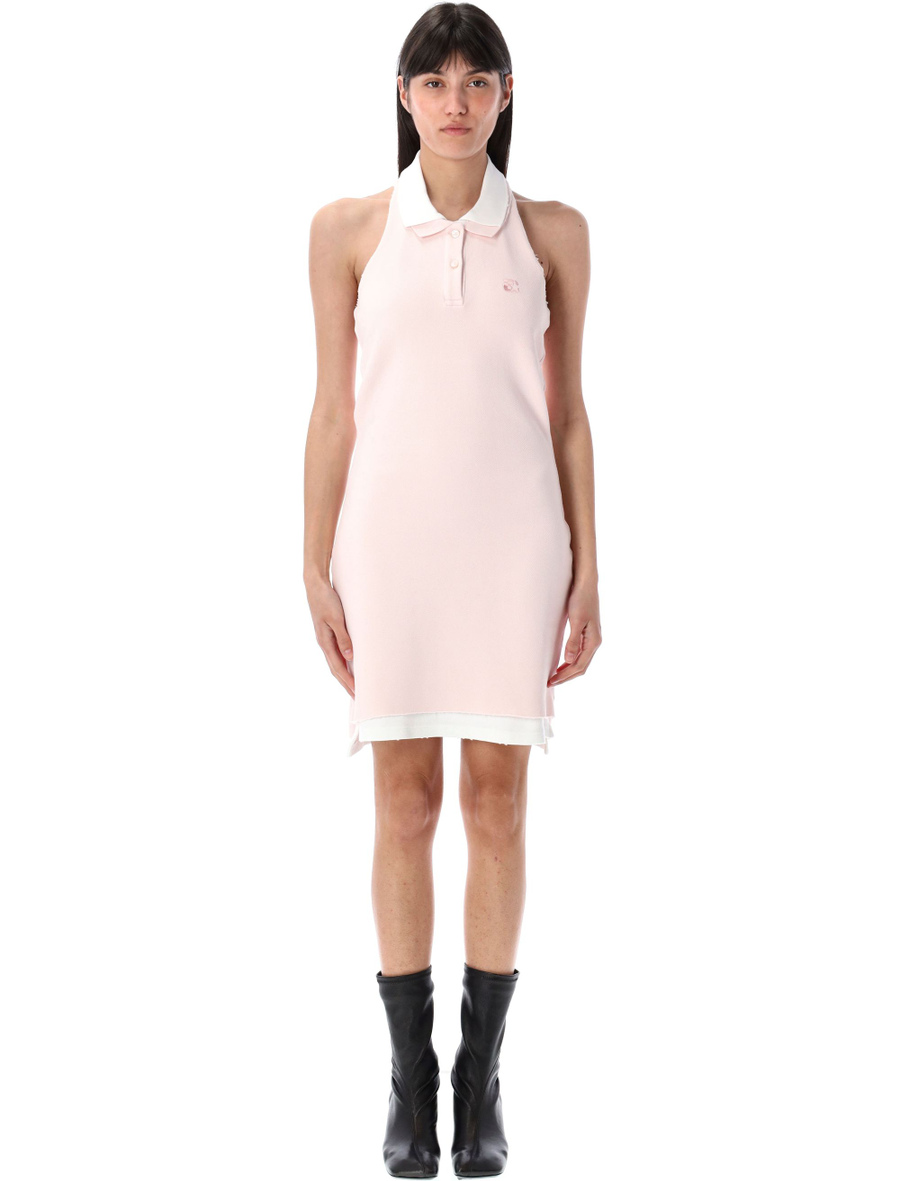 Layered polo halter minidress - Spazio Pritelli