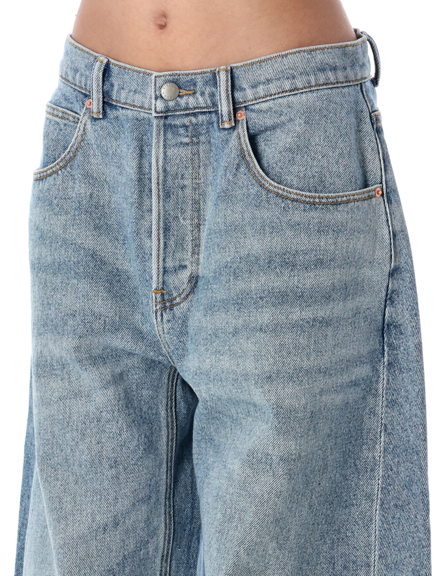 Oversized rounded low rise jeans - Spazio Pritelli