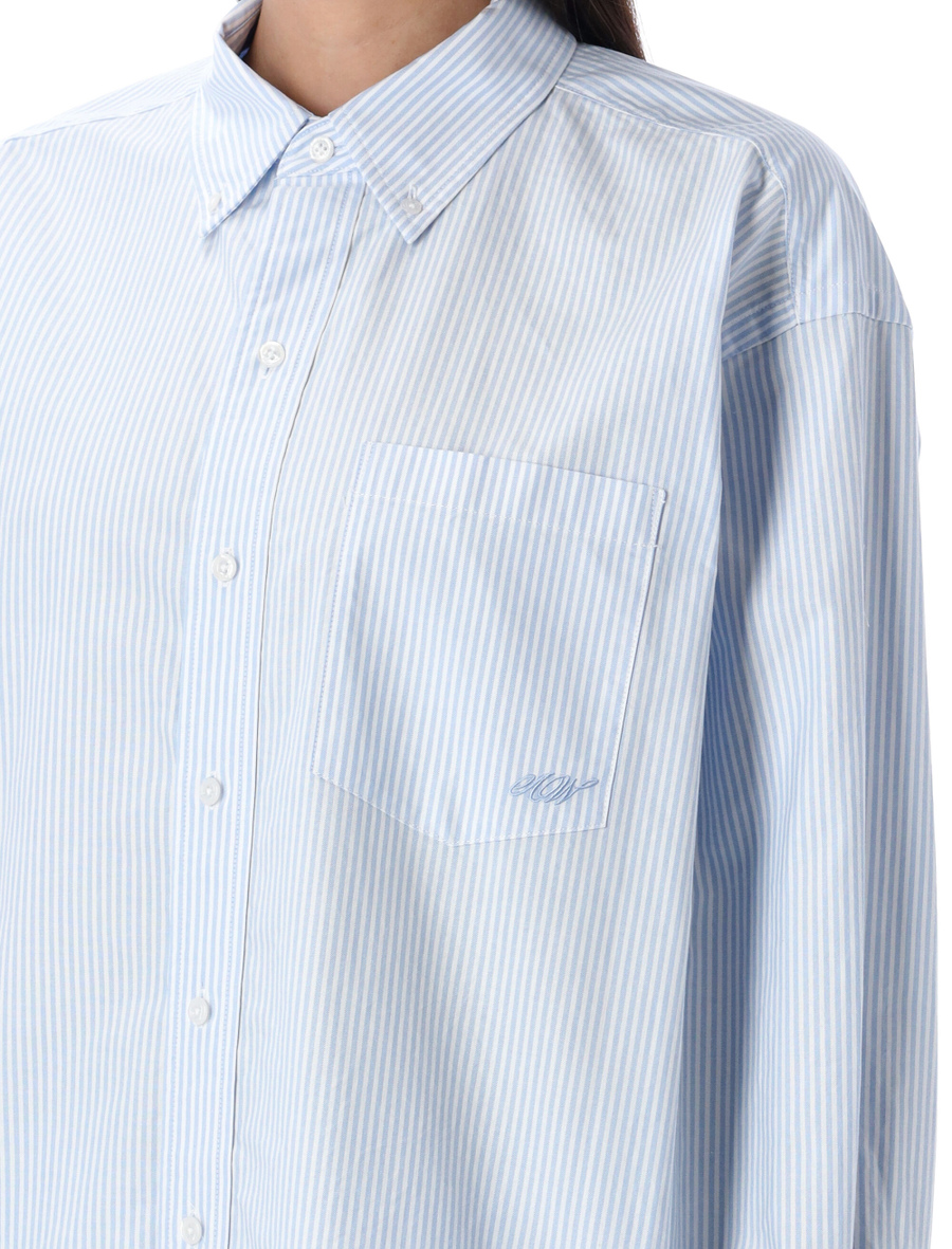 Cotton Oxford oversize shirt - Spazio Pritelli