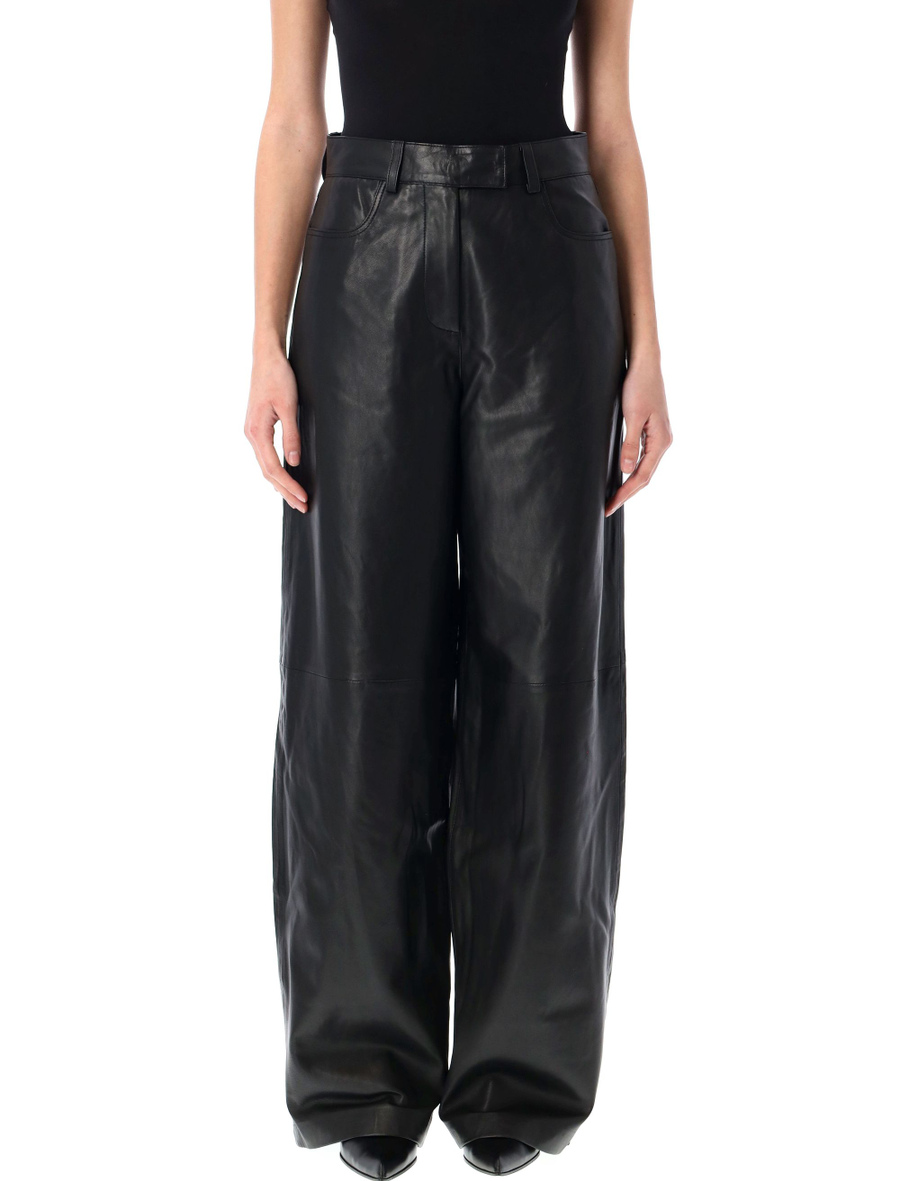 Cocoon leather pants - Spazio Pritelli