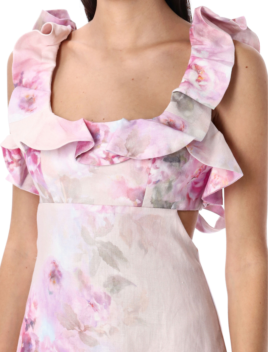 Crush frill mini dress - Spazio Pritelli