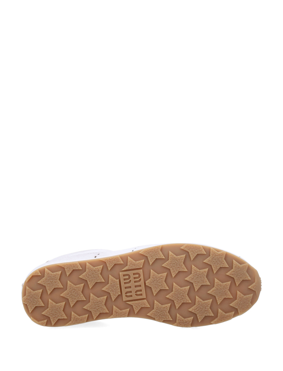 Plume bleached nappa leather woman's sneakers - Spazio Pritelli