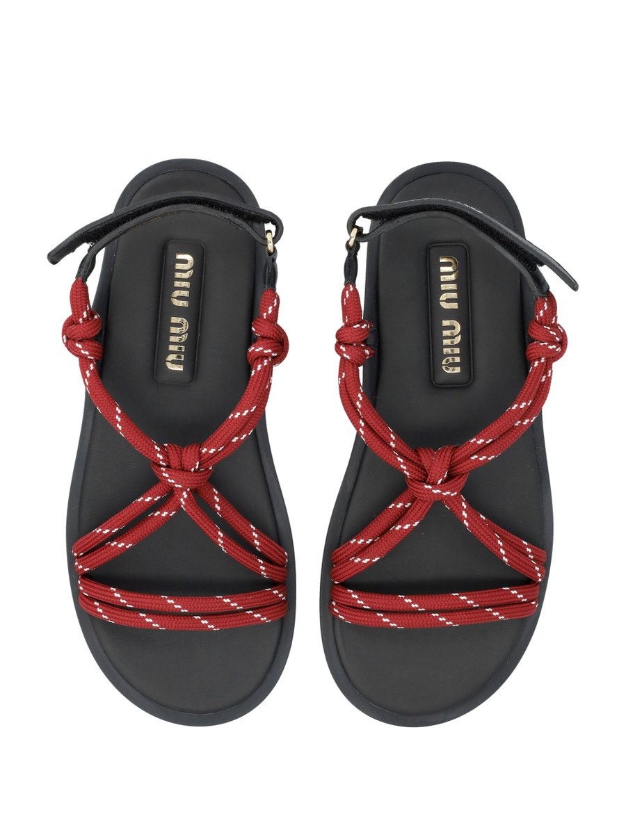 Riviere cord and leather sandals - Spazio Pritelli