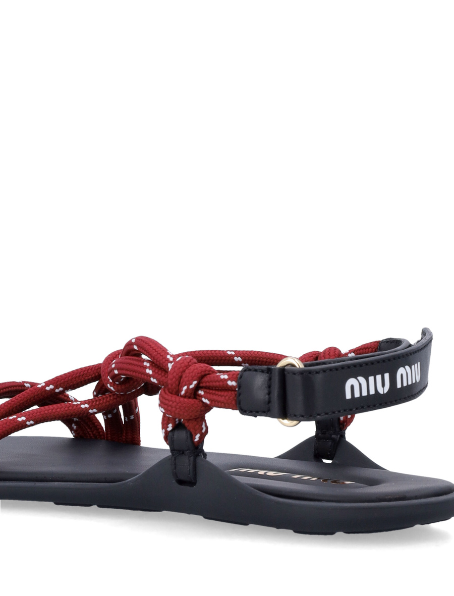 Riviere cord and leather sandals - Spazio Pritelli