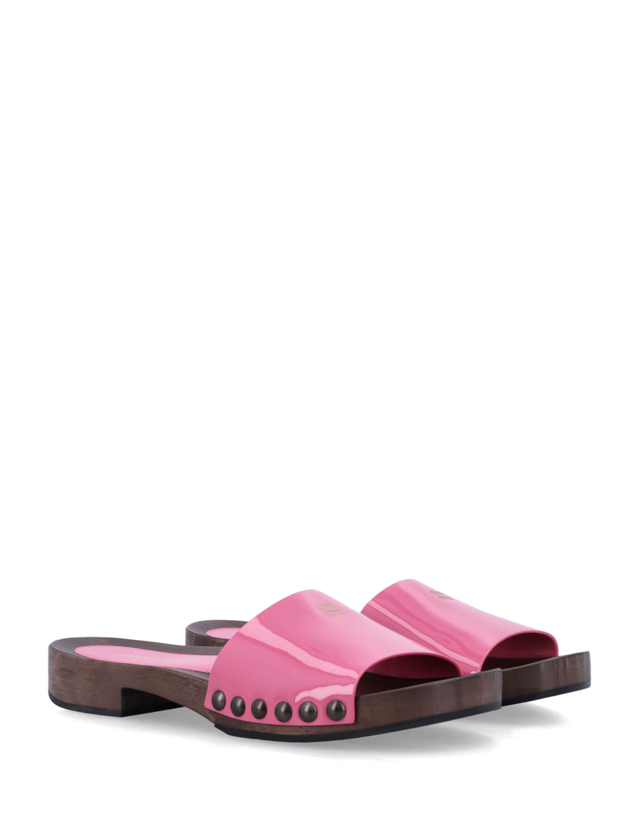 Patent leather clogs - Spazio Pritelli