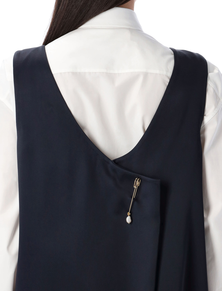 Satin long tank dress - Spazio Pritelli