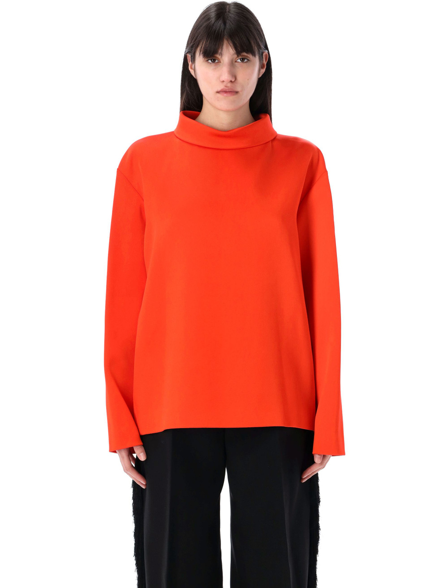 Double satin blouse - Spazio Pritelli
