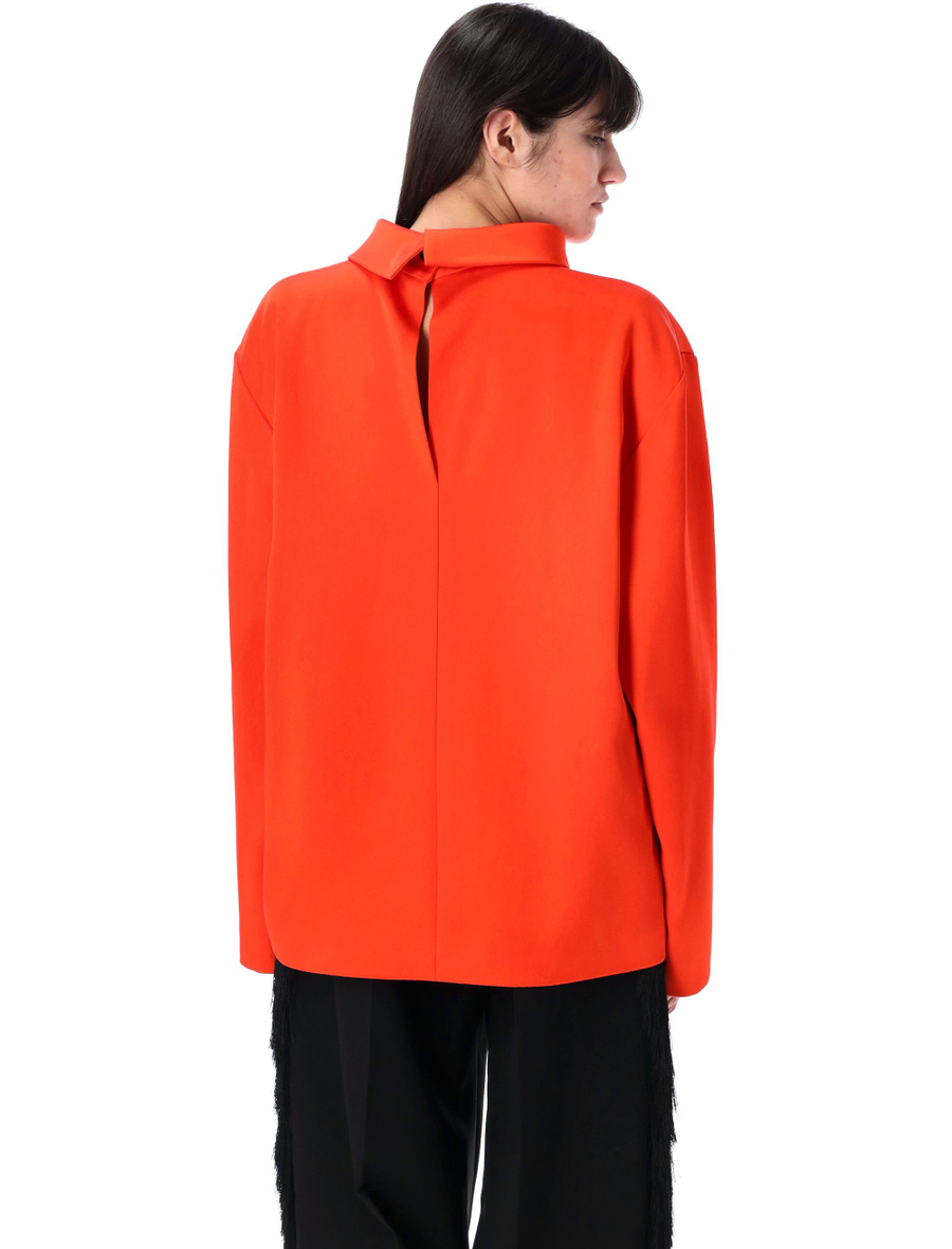 Double satin blouse - Spazio Pritelli
