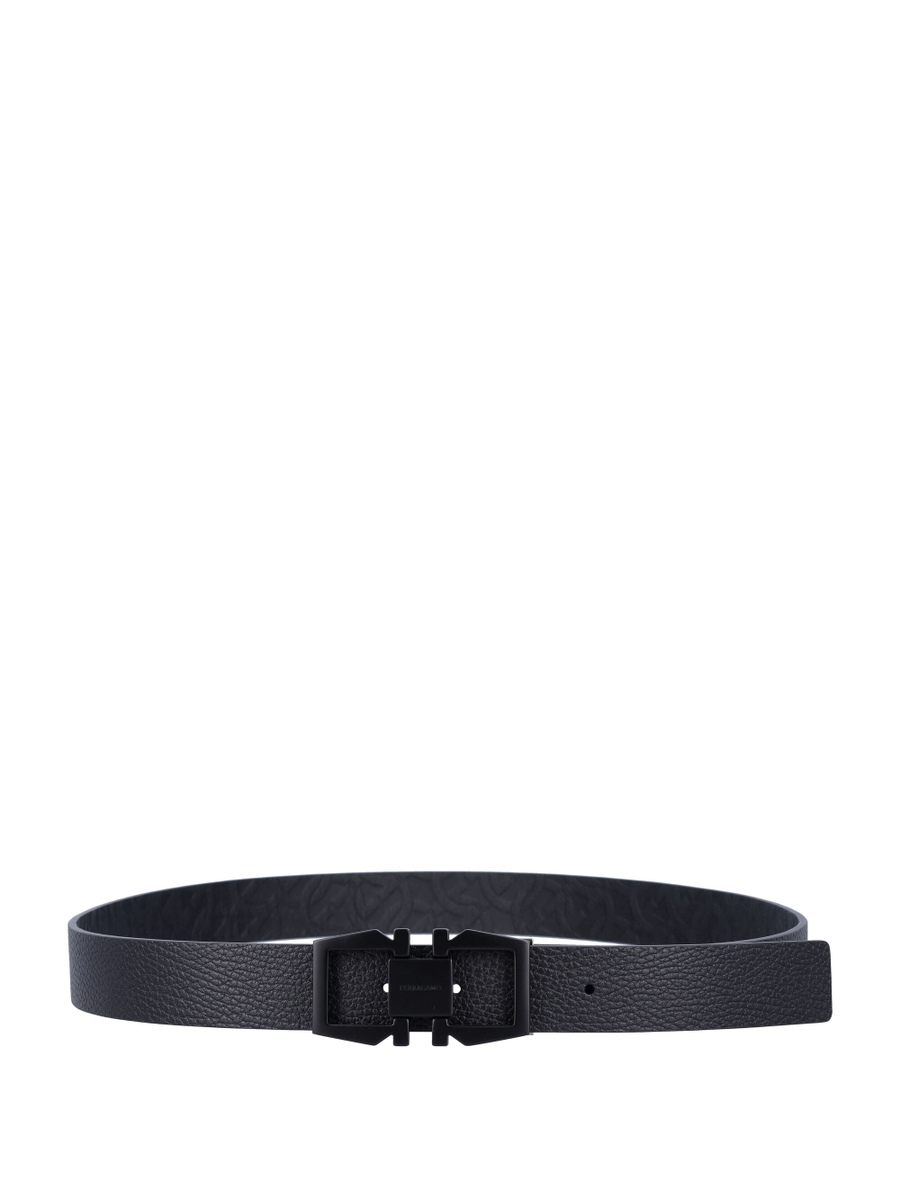 Reversible and adjustable Gancini belt - Spazio Pritelli